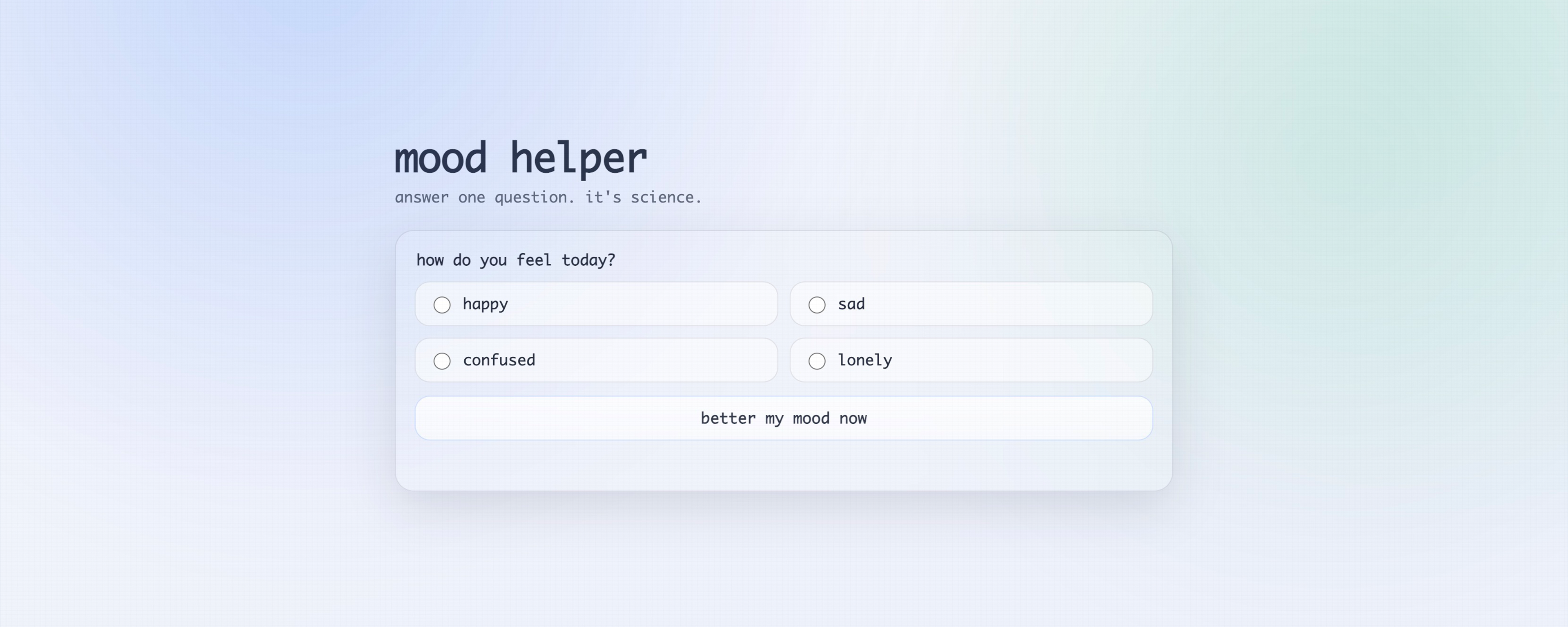 Mood Betterer project preview